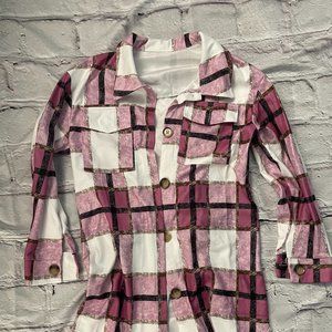 Pink Plaid Shacket